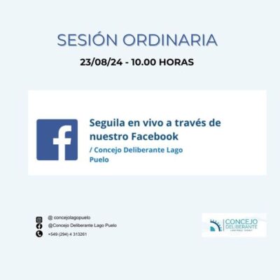 SESIÓN ORDINARIA 23/08/24