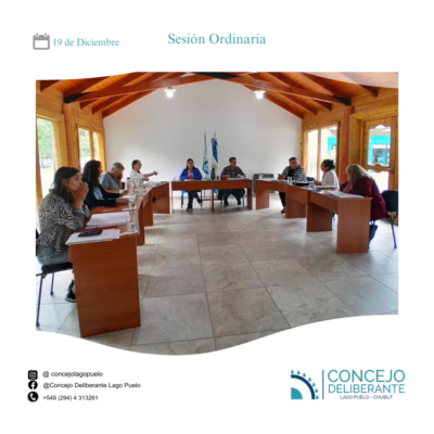 Sesión Ordinaria del 19 de Diciembre